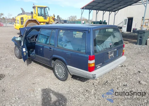 1991 Volvo 740 from USA, damaged, VIN YV1FA8856M1327955
